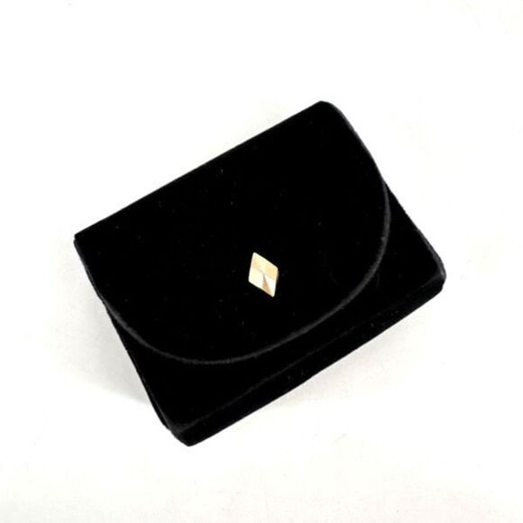 Estee Lauder vintage Y2K velvet mini clutch purse button snap Crossbody - Picture 3 of 12